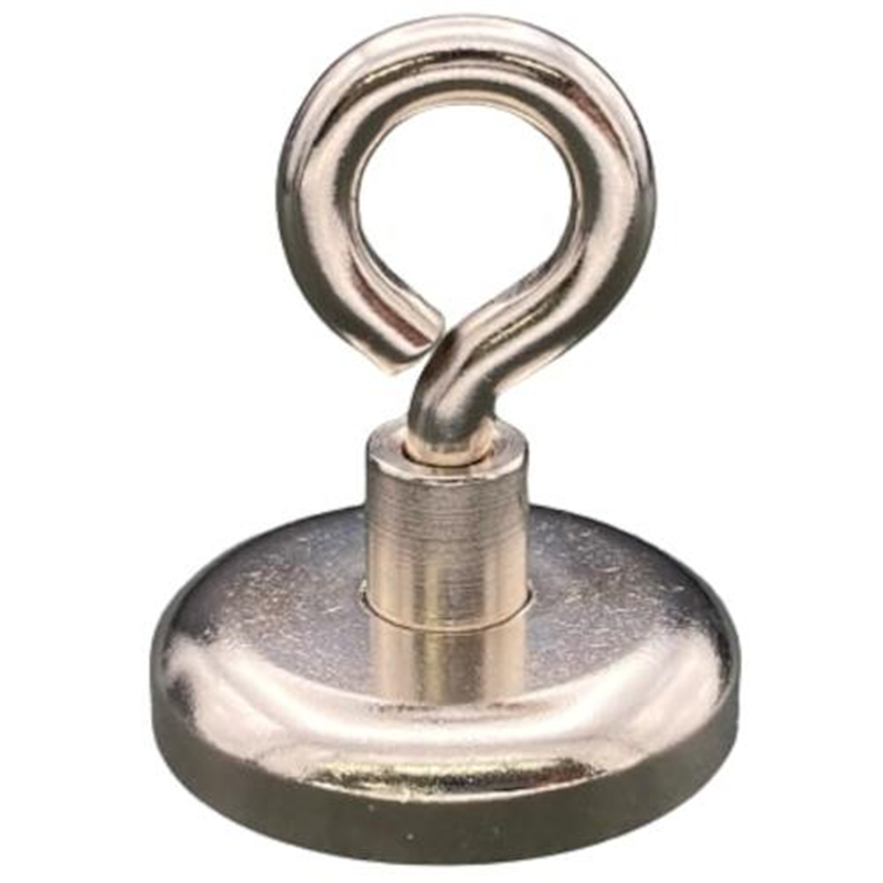 ラクテム 強力マグネット アイフック型 Φ36 ゴム付 1個（ご注文単位1個）【直送品】