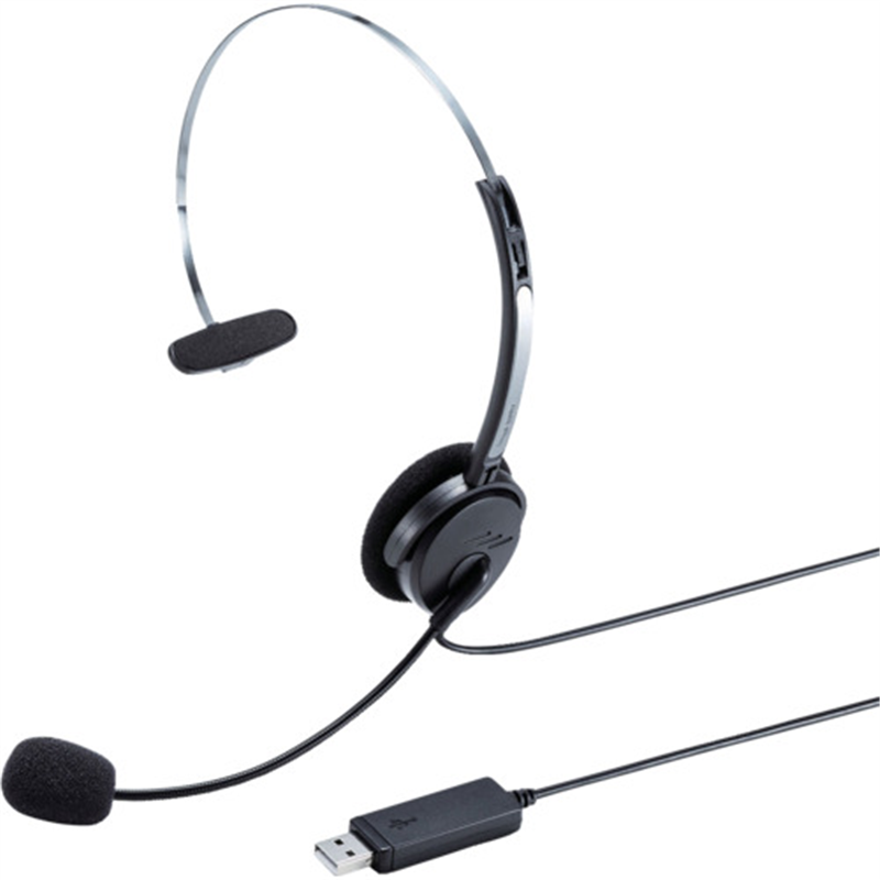 SANWA USBヘッドセット 1台（ご注文単位1台）【直送品】
