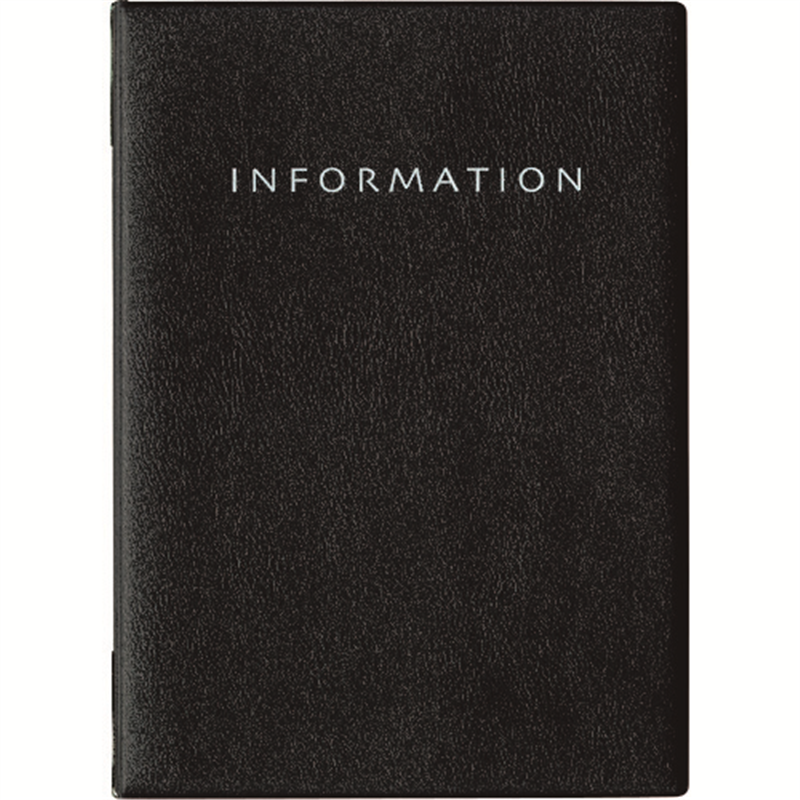 OP メニューファイル レザー調 A4 6頁 黒 1冊（ご注文単位1冊）【直送品】