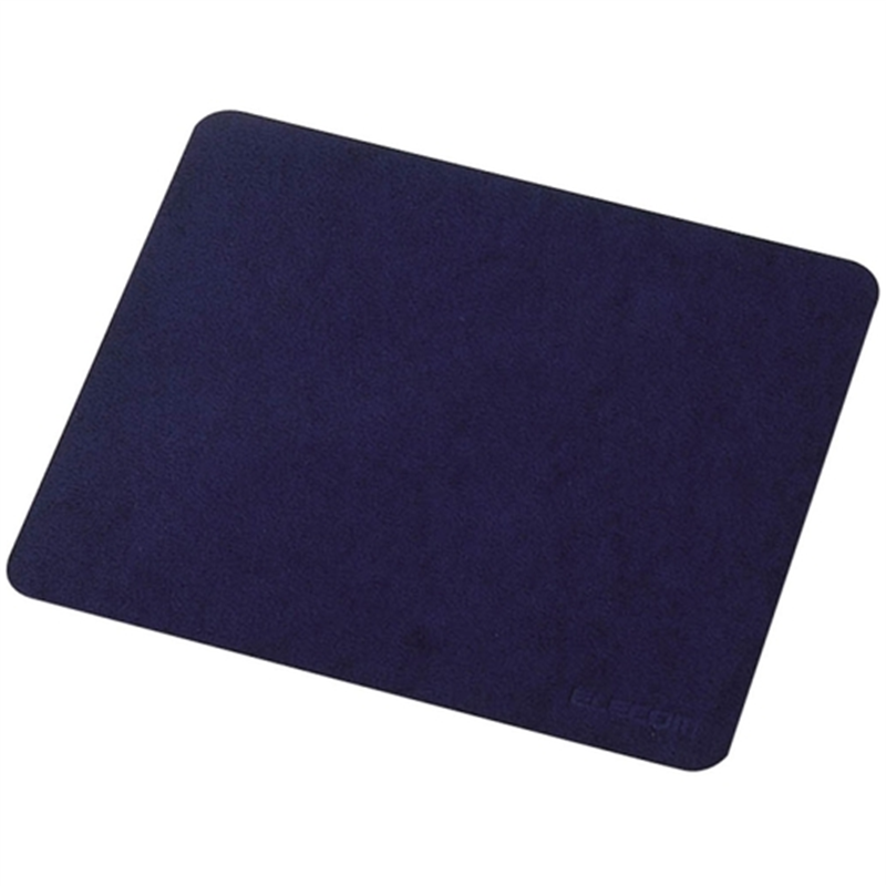 ELECOM 光学式マウス対応エステルスエードマウスパッド(ネイビー) 1枚（ご注文単位1枚）【直送品】