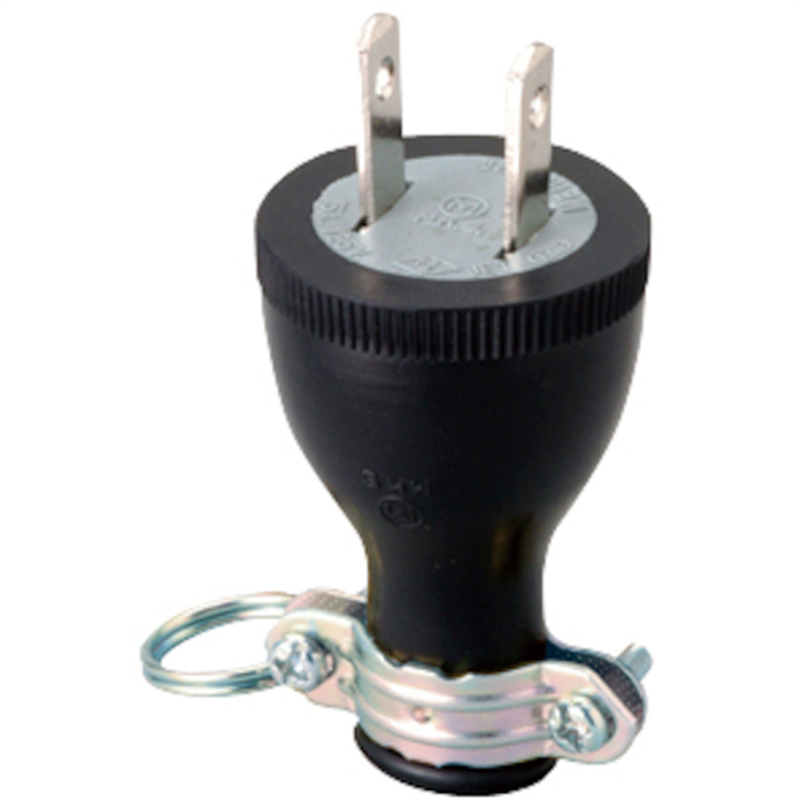 明工 丸形ゴムプラグ(アース穴付) 1個（ご注文単位1個）【直送品】