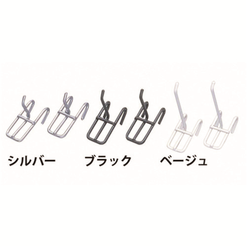 IRIS 246605 メッシュパネルフック50mm MPA-F5 ブラック 2個入り 1セット（ご注文単位1セット）【直送品】