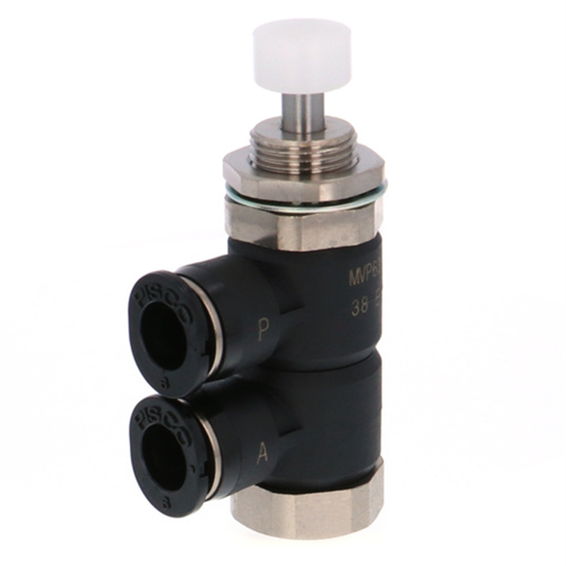 PISCO メカニカルバルブ パネルマウントタイプ ピン式大気開放型 1個（ご注文単位1個）【直送品】