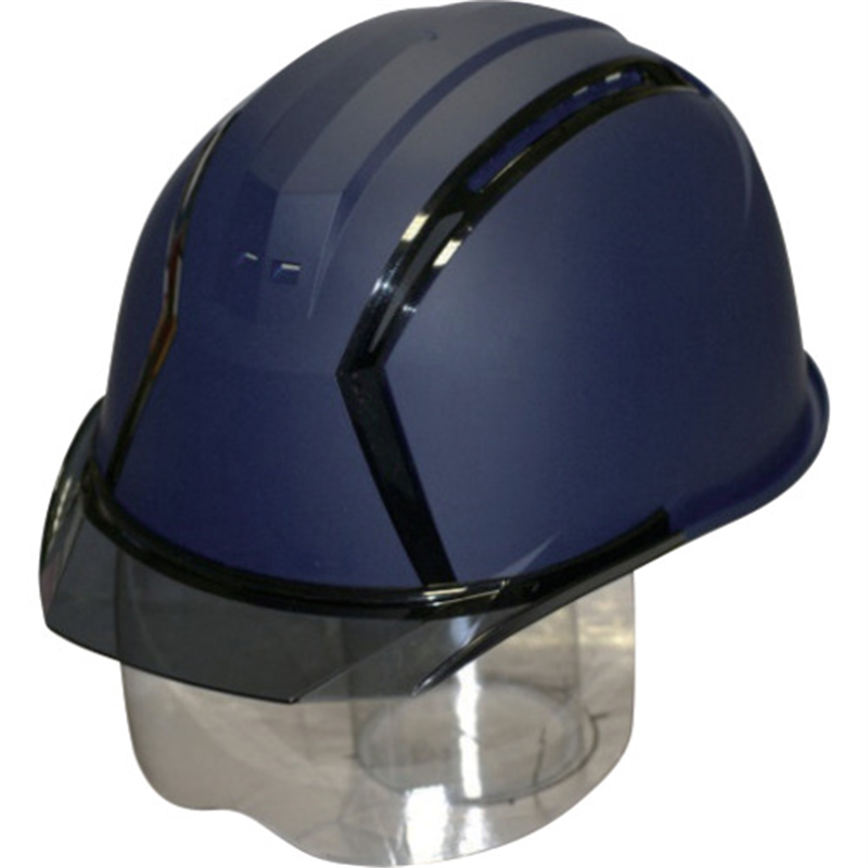 スミハット MXCS型 帽体(マットネイビー)・バイザー(グレースモーク)・シールド付き 1個（ご注文単位1個）【直送品】