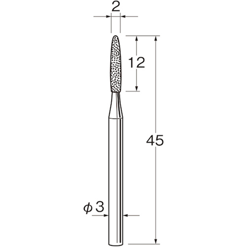 リューター 軸付電着ボラゾン砥石N1320 1袋（ご注文単位1袋）【直送品】