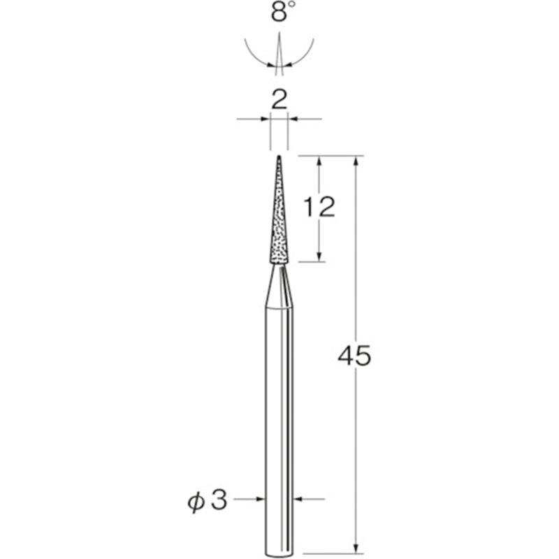 リューター 軸付電着ボラゾン砥石N1620 1袋（ご注文単位1袋）【直送品】