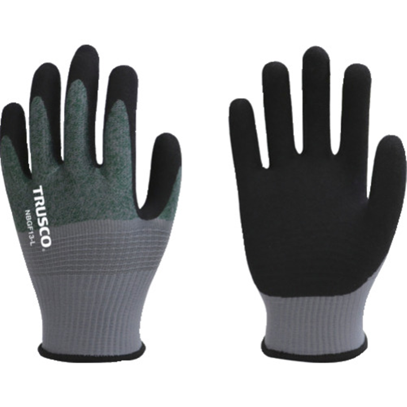 TRUSCO ニトリルゴム背抜き手袋 極薄手 18ゲージ M 1双（ご注文単位1双）【直送品】