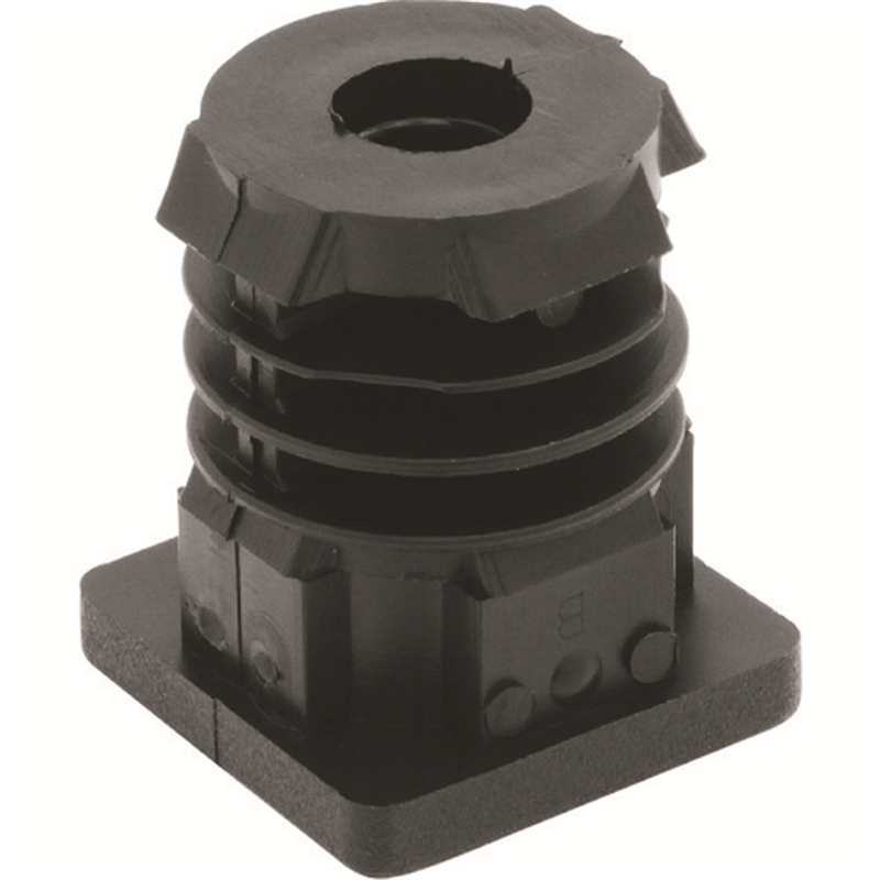 ELESA 角パイプ用 エンドキャップ 1個（ご注文単位1個）【直送品】