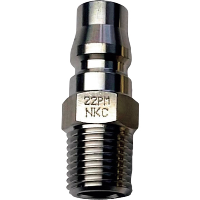 NKCカップリング NL型カップリングプラグ R1/2 オネジ 1個（ご注文単位1個）【直送品】