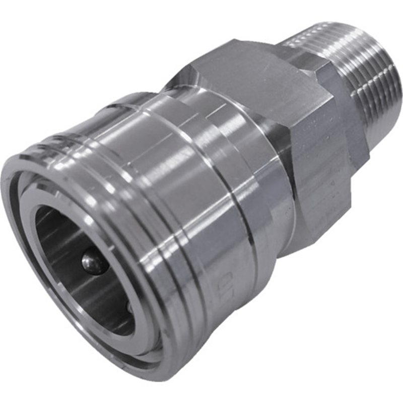 NKCカップリング NL型カップリングソケット(SUS304) R1/2 オネジ 1個（ご注文単位1個）【直送品】