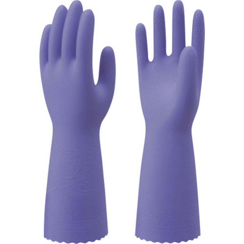 SHOWA 塩化ビニール製化学防護手袋 バイオレット Mサイズ 1双（ご注文単位1双）【直送品】