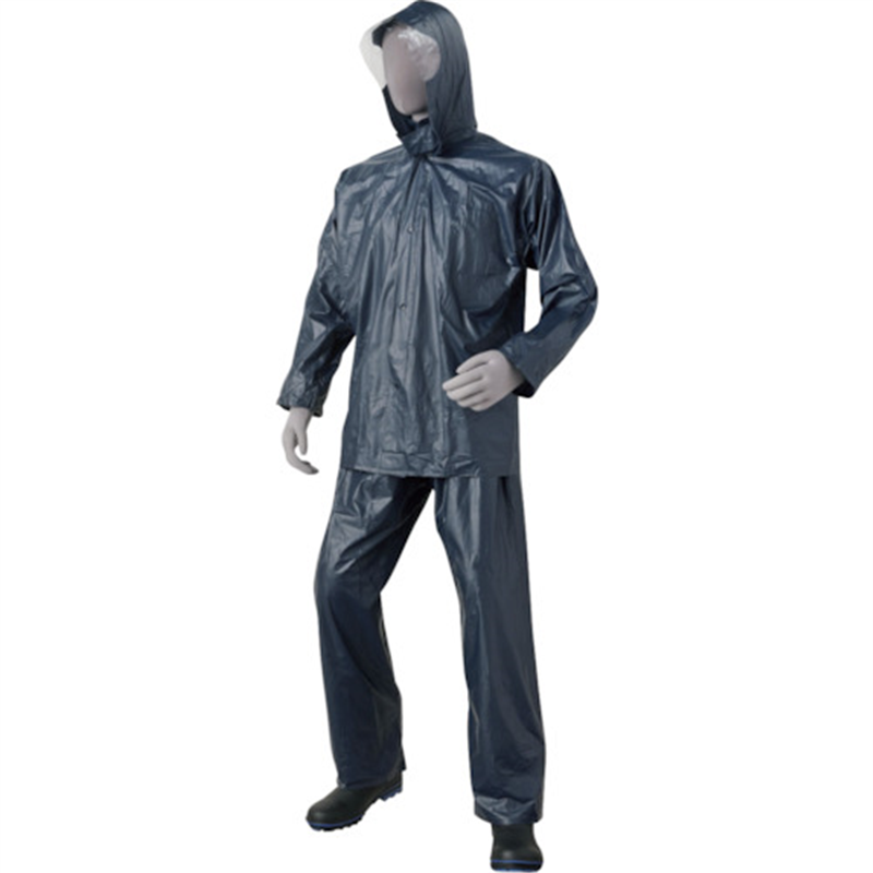 喜多 PVCレインコート No2000 ネイビー XL 1着（ご注文単位1着）【直送品】