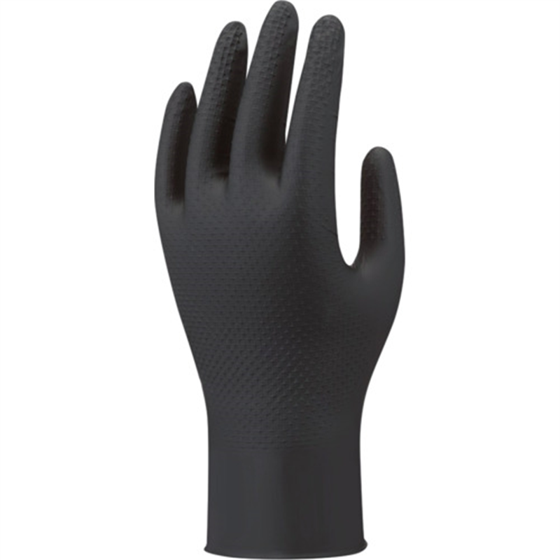 SHOWA ニトリルゴム製使いきり手袋(パウダーフリー) メカニクスギア50枚入 ブラック M 1箱（ご注文単位1箱）【直送品】