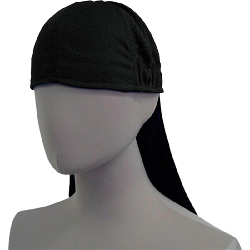 喜多 冷感ヘルメットインナー(垂れ付き) SHAKE & COOL仕様 No9650 黒 フリー 1個（ご注文単位1個）【直送品】