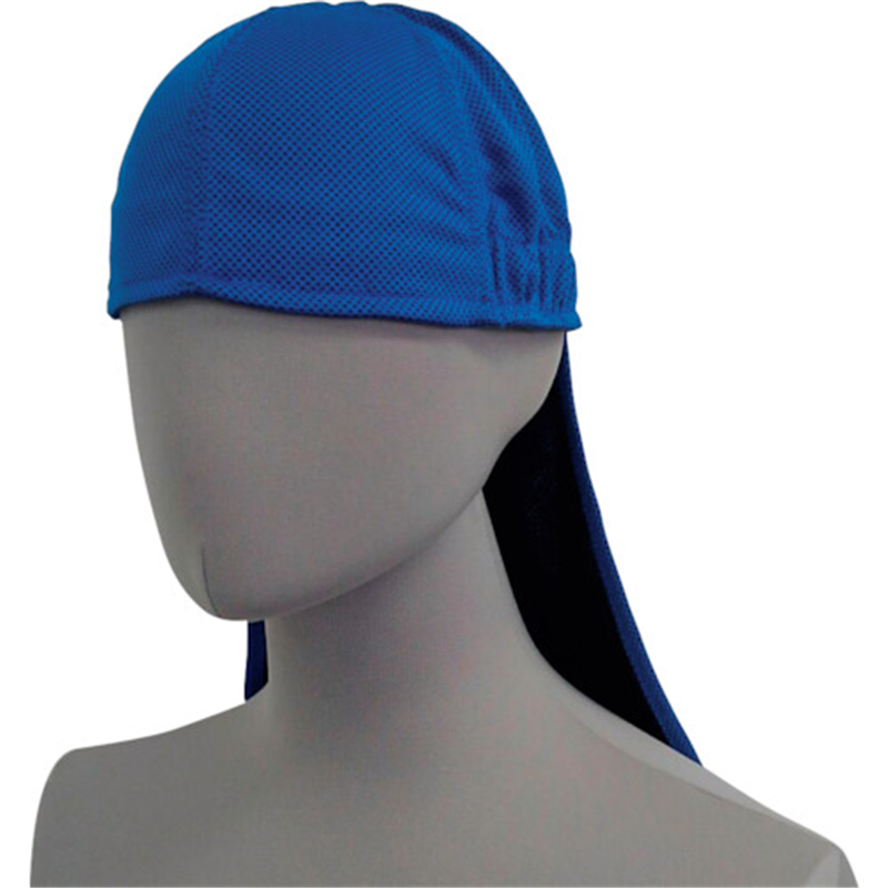 喜多 冷感ヘルメットインナー(垂れ付き) SHAKE & COOL仕様 No9650 ブルー フリー 1個（ご注文単位1個）【直送品】