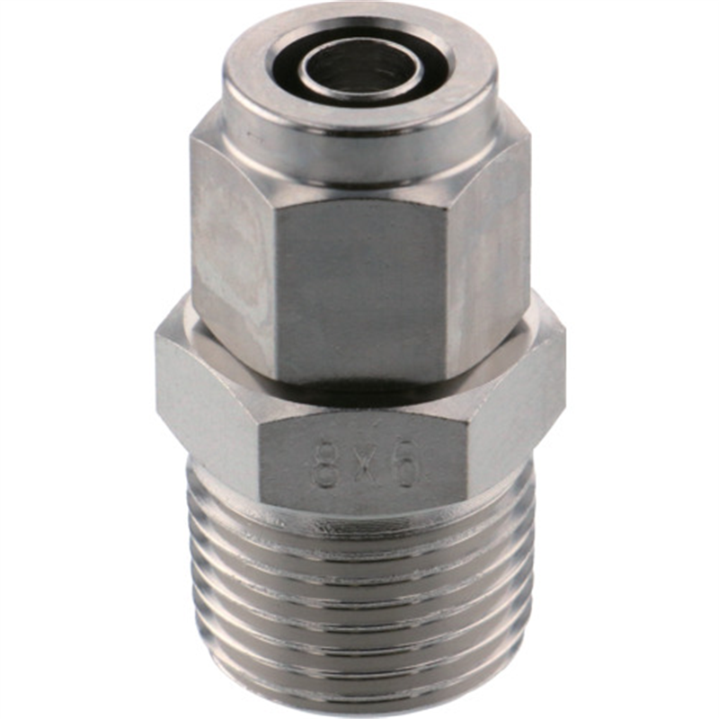 PISCO SUS316締付継手 ストレートチューブ0860ねじR3/8 1個（ご注文単位1個）【直送品】