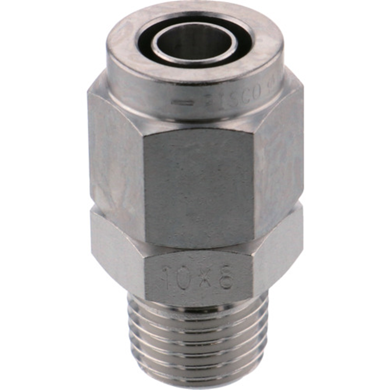 PISCO SUS316締付継手 ストレートチューブ1080ねじR1/4 1個（ご注文単位1個）【直送品】