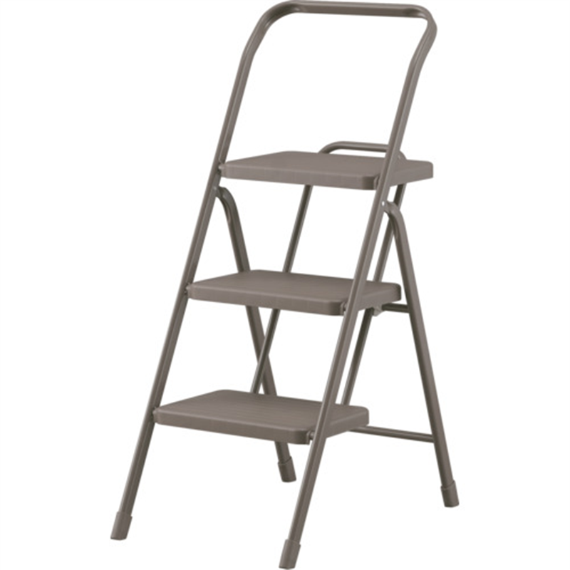 IRIS 踏台・椅子・ディスプレイラック 299957 折りたたみステップ3段 チャコール 1台（ご注文単位1台）【直送品】