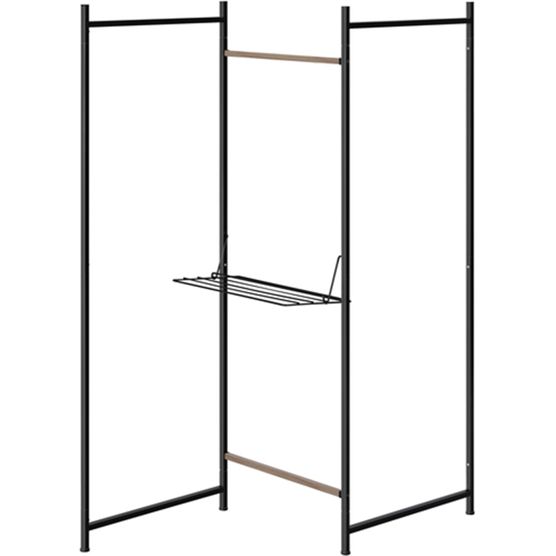 IRIS 105887 折りたたみ物干し3連 ブラック 1台（ご注文単位1台）【直送品】