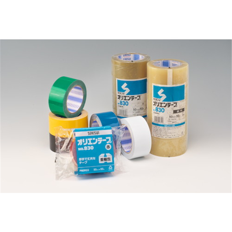 積水 オリエンテープ#830 25X50 透明 1巻（ご注文単位1巻）【直送品】