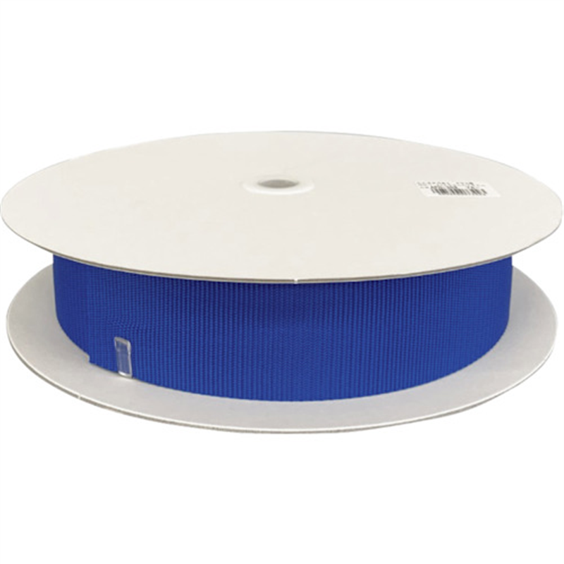 ユタカメイク ベルト ポリプロピレン(PP)平ベルト ドラム巻き t1.2×50mm×25m ブルー 1巻（ご注文単位1巻）【直送品】