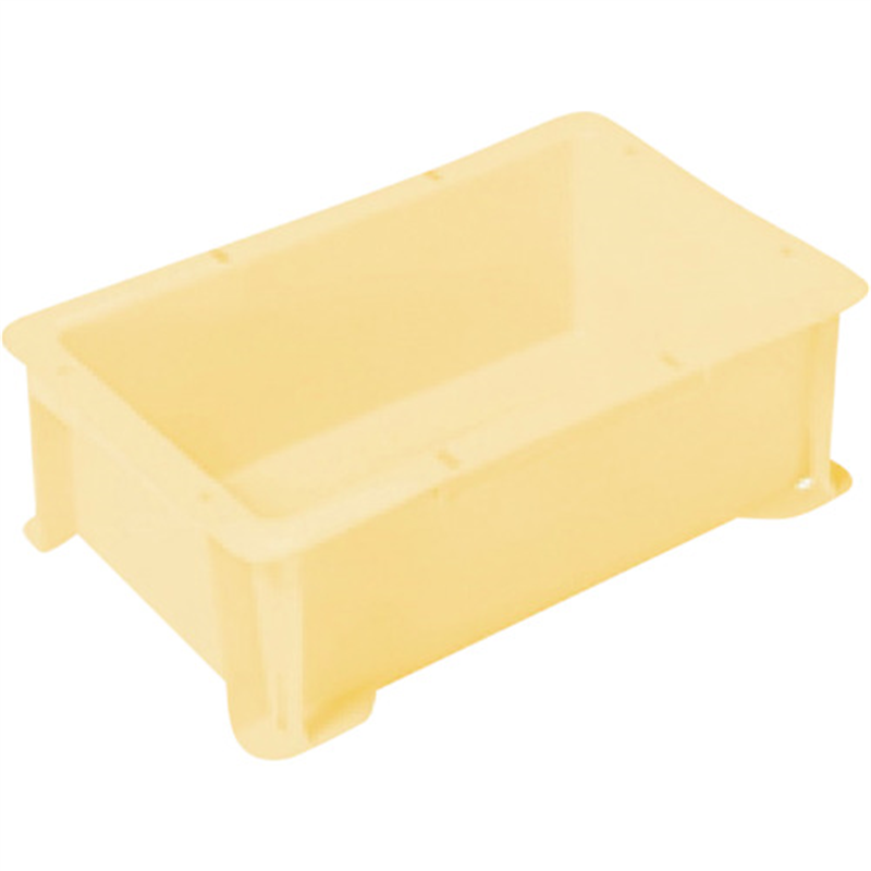 ヒシ S型コンテナ パステルイエロー 有効内寸229×132×85mm 1個（ご注文単位1個）【直送品】
