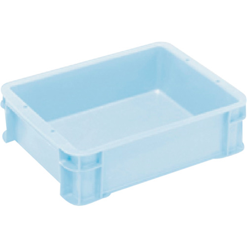 ヒシ S型コンテナ パステルブルー 有効内寸312×237×83mm 1個（ご注文単位1個）【直送品】
