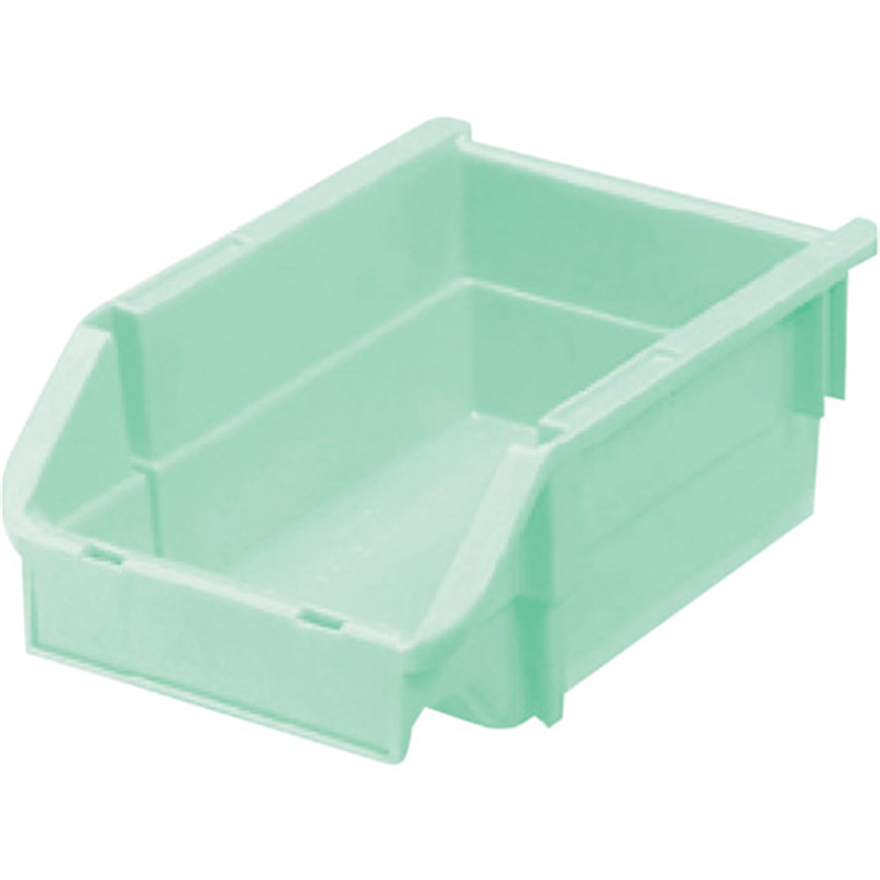ヒシ T型コンテナ(ネスティングタイプ) パステルグリーン W132×D200×H90 1個（ご注文単位1個）【直送品】