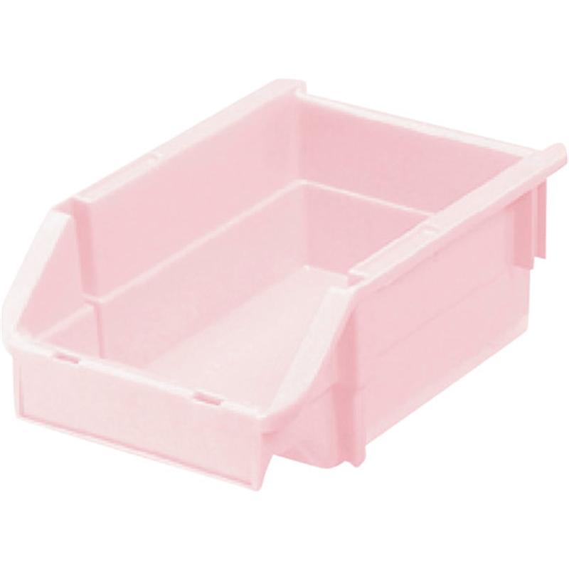 ヒシ T型コンテナ(ネスティングタイプ) パステルピンク W132×D200×H90 1個（ご注文単位1個）【直送品】