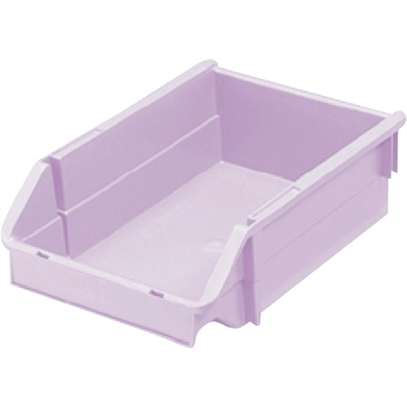 ヒシ T型コンテナ(ネスティングタイプ) パステルパープル W192×D285×H90 1個（ご注文単位1個）【直送品】