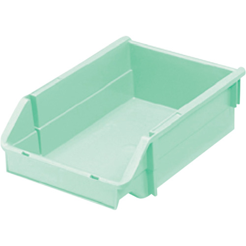 ヒシ T型コンテナ(ネスティングタイプ) パステルグリーン W192×D285×H90  1個（ご注文単位1個）【直送品】