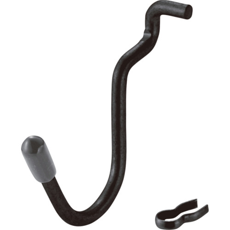 光 パンチングボード用パーツ ブラック U型フック キャップ黒 4P 1パック(ご注文単位1パック)【直送品】