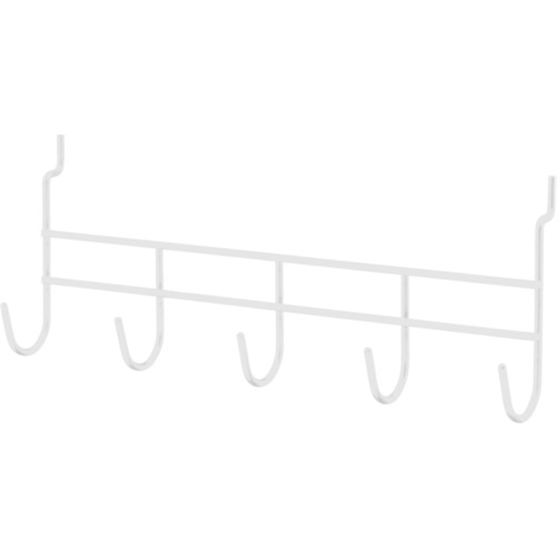 光 パンチングボード用パーツ ホワイト 5連フック 1パック（ご注文単位1パック）【直送品】