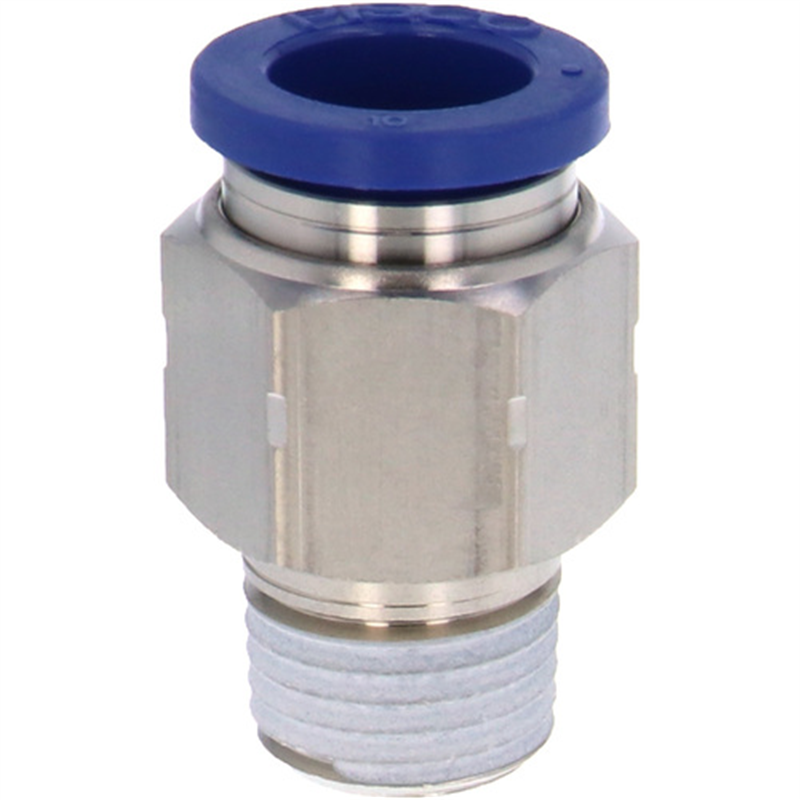 PISCO 耐腐蝕用ワンタッチ継手 チューブフィッティングSUS304 1個（ご注文単位1個）【直送品】