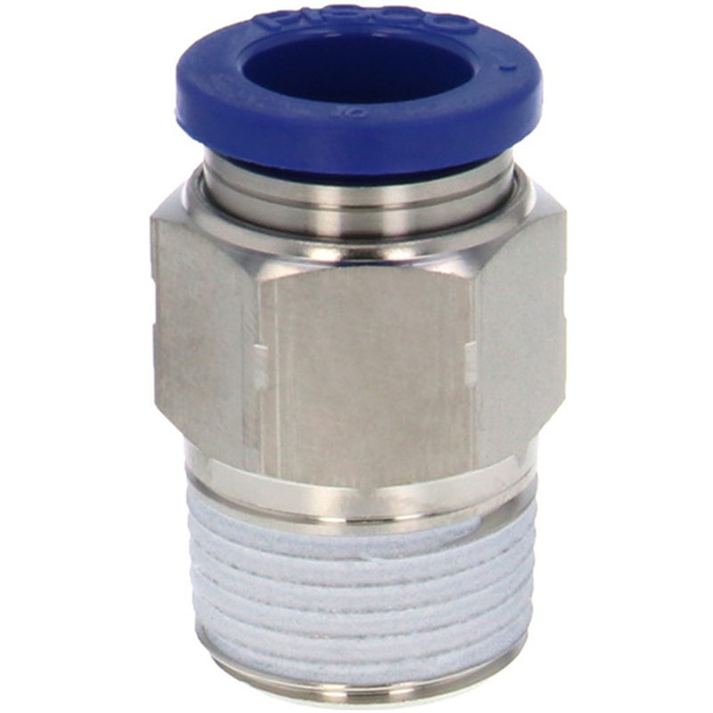 PISCO 耐腐蝕用ワンタッチ継手 チューブフィッティングSUS304 1個（ご注文単位1個）【直送品】