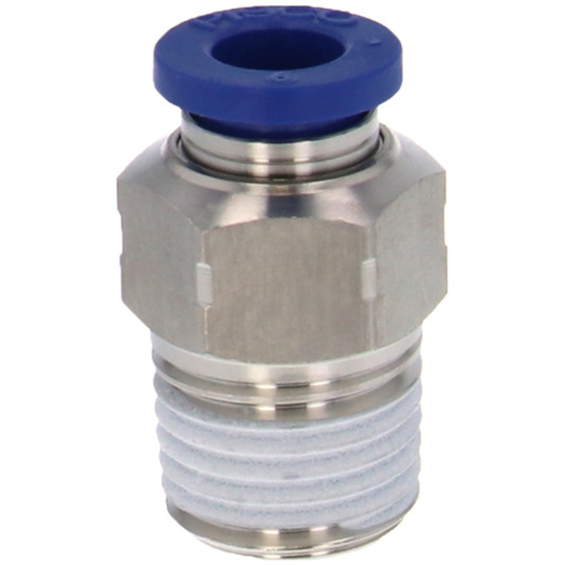 PISCO 耐腐蝕用ワンタッチ継手 チューブフィッティングSUS304 1個（ご注文単位1個）【直送品】