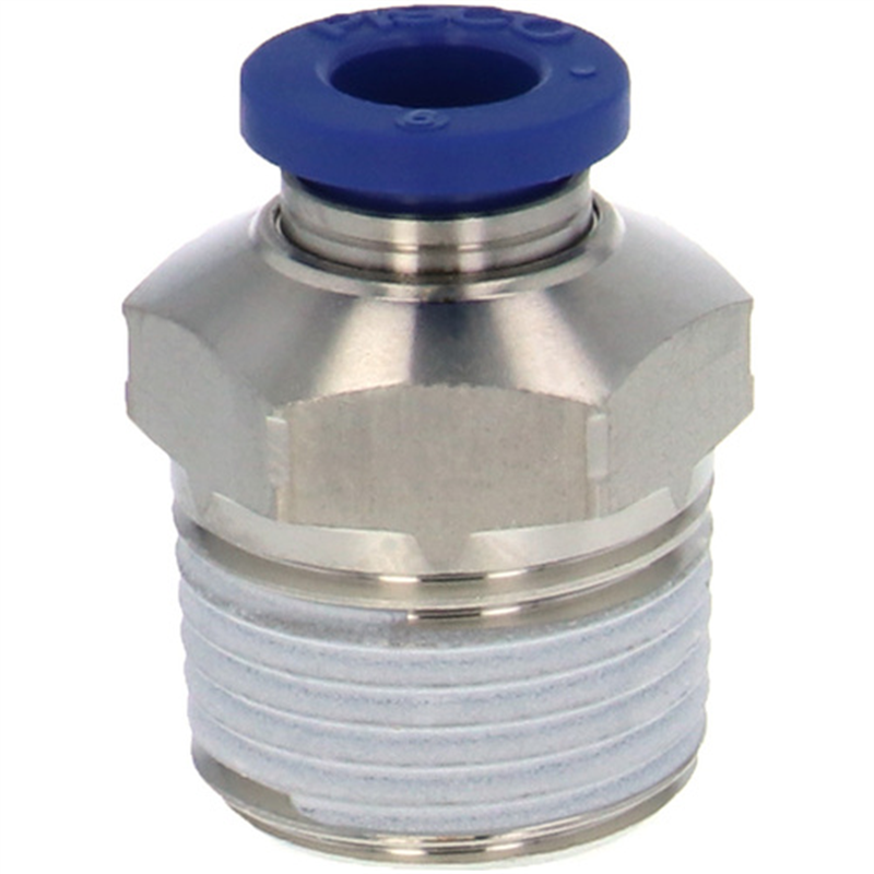 PISCO 耐腐蝕用ワンタッチ継手 チューブフィッティングSUS304 1個（ご注文単位1個）【直送品】