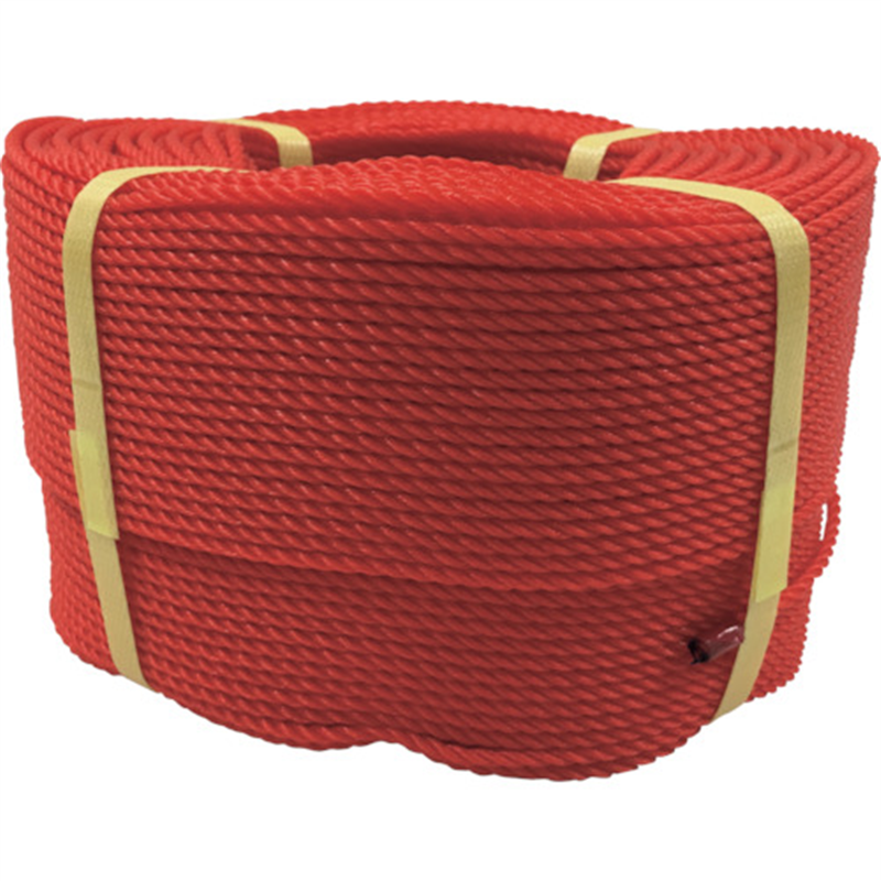 ユタカメイク ロープ PEロープ巻物 3φ×200m レッド 1個（ご注文単位1個）【直送品】