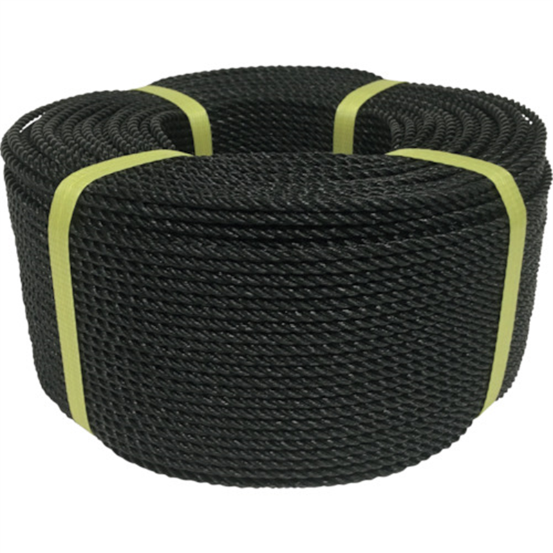 ユタカメイク ロープ PEロープ巻物 4φ×200m ブラック 1個（ご注文単位1個）【直送品】