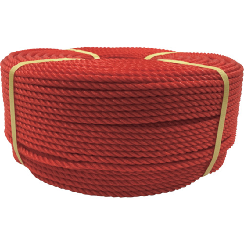 ユタカメイク ロープ PEロープ巻物 5φ×200m レッド 1個（ご注文単位1個）【直送品】