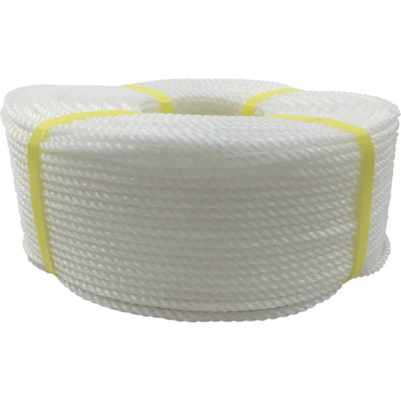 ユタカメイク ロープ PEロープ巻物 5φ×200m ホワイト 1巻（ご注文単位1巻）【直送品】