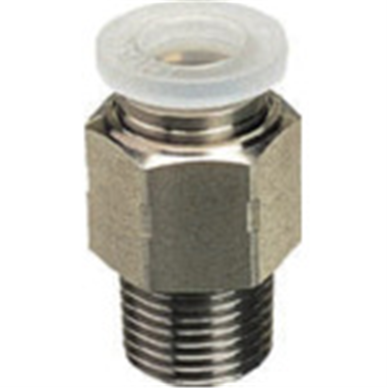 PISCO チューブフィッティングPP ストレート ネジ部材質:SUS304 1個（ご注文単位1個）【直送品】