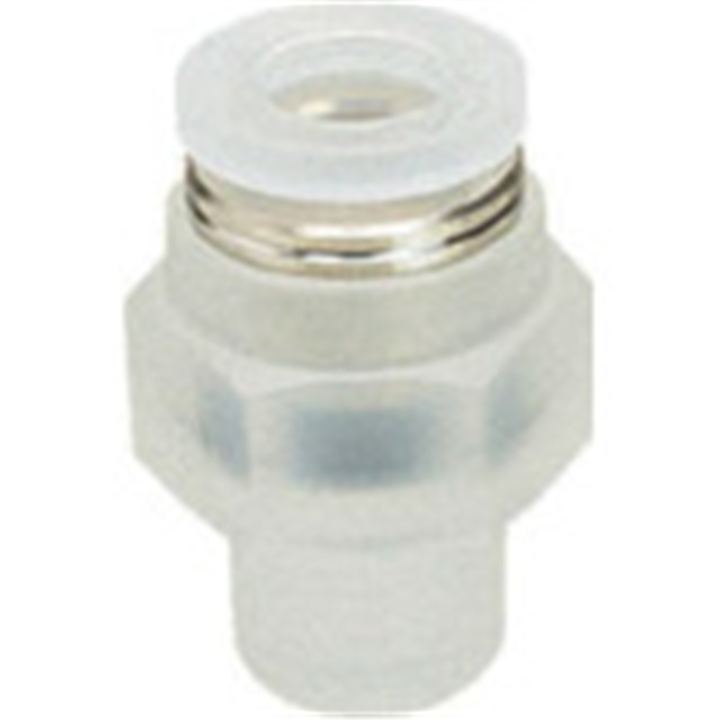 PISCO チューブフィッティングPP ストレート ネジ部材質:PP 1個（ご注文単位1個）【直送品】