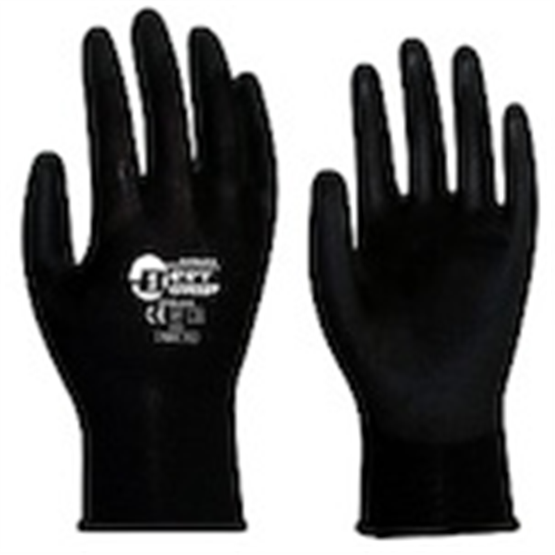 BESTGRIP ソフトウレタン背抜き ブラック M 10双 1組（ご注文単位1組）【直送品】