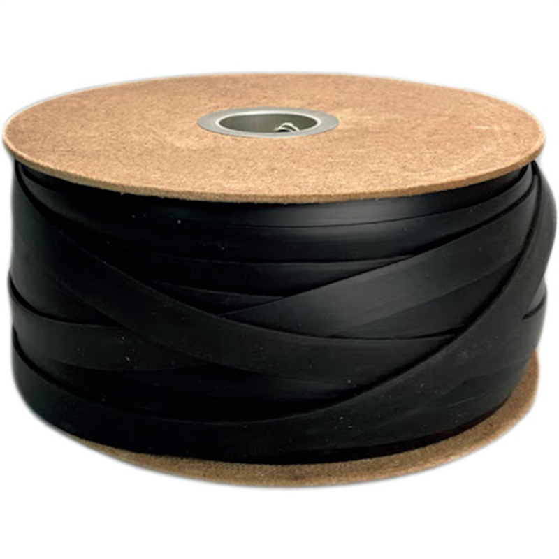 ユタカメイク ゴム 平ゴムドラム巻 押出成形タイプ 20mm×100m ブラック 1巻（ご注文単位1巻）【直送品】