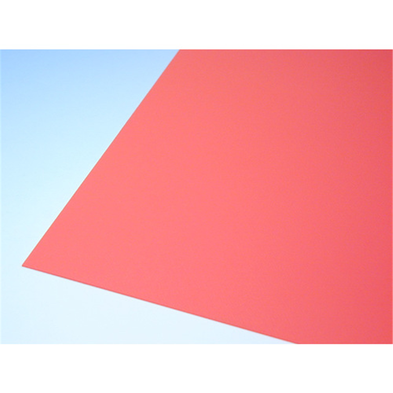 アクリサンデー PPシート赤 565×980×0.75mm 1枚（ご注文単位1枚）【直送品】