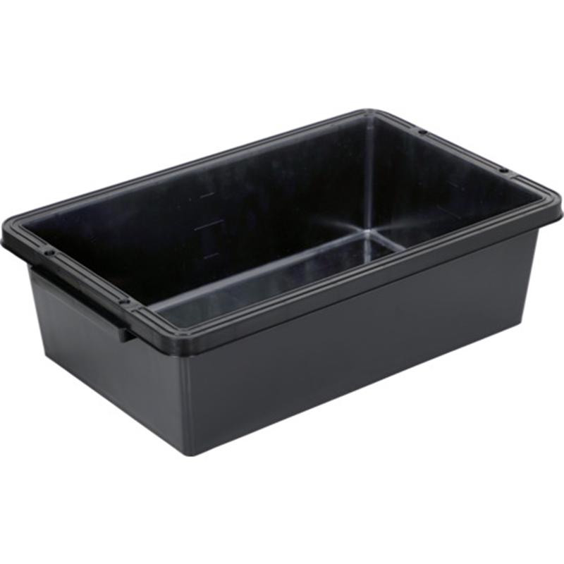 TRUSCO トラ舟20Lブラック(角型・再生原料使用) 1個（ご注文単位1個）【直送品】