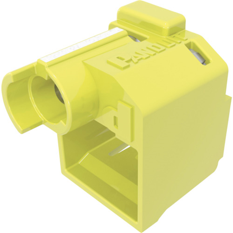PANDUIT パッチコードロック(LANケーブルロック) 黄 100個入り 専用工具5個付き PSL-DCPLRE-YL-C 1袋（ご注文単位1袋）【直送品】
