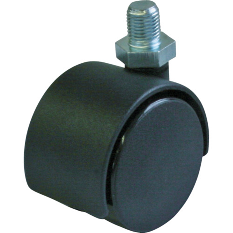 ユーエイ ねじ込み式 自在 双輪キャスター ナイロン 車輪径40mm  OTHERS PT型 ネジ寸法M8×15ピッチ1.25 1個（ご注文単位1個）【直送品】