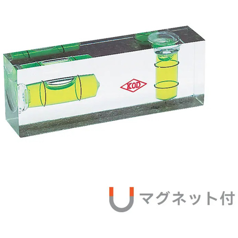 KOD 平型アイベルマグネット付水平器 15×26×70mm 1個（ご注文単位1個）【直送品】